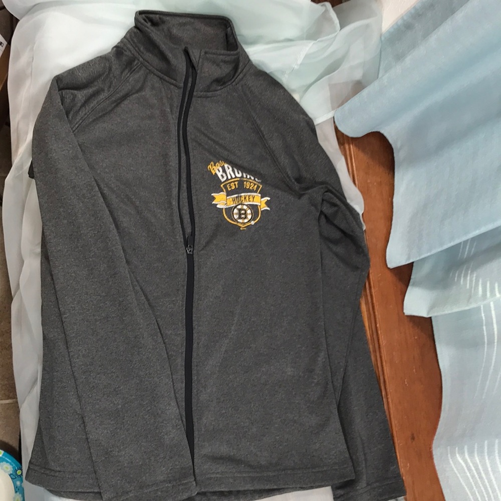 Boston Bruins Hockey zip up jacket.